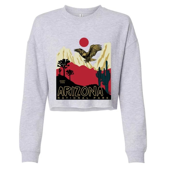 Arizona National Park Cropped Pullover Crew