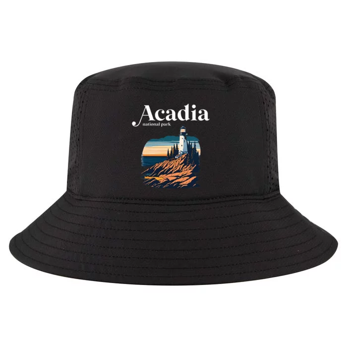 Acadia National Park Maine Retro Style Cool Comfort Performance Bucket Hat