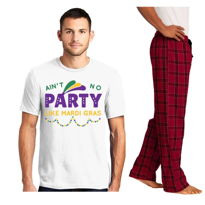 Ain't No Party Like Mardi Gras Beads Celebration Pajama Set