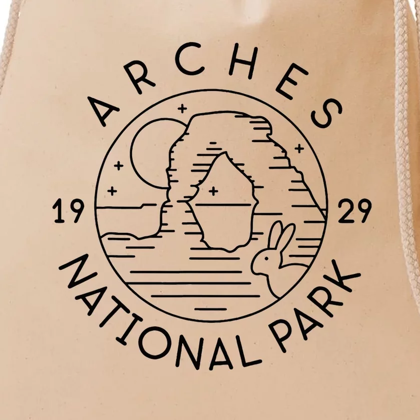 Arches National Park 1929 Moab Utah Drawstring Bag