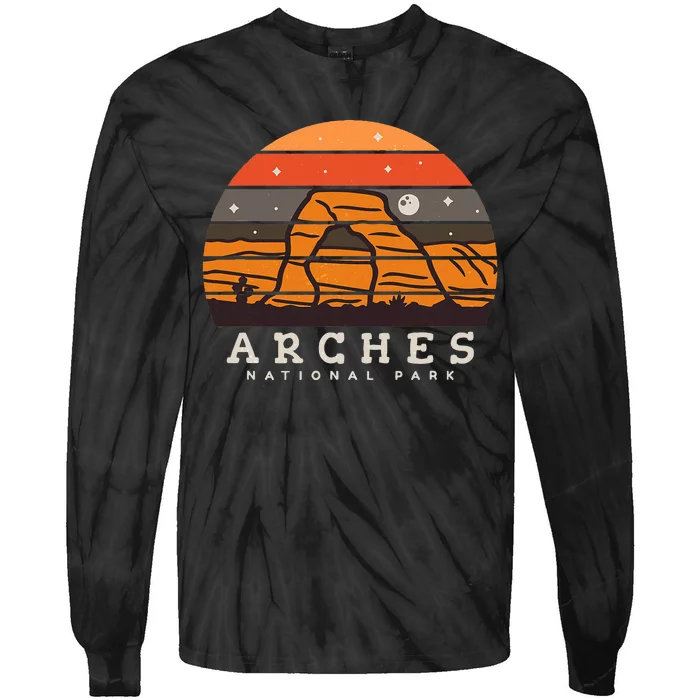 Arches National Park Moab Utah Tie-Dye Long Sleeve Shirt