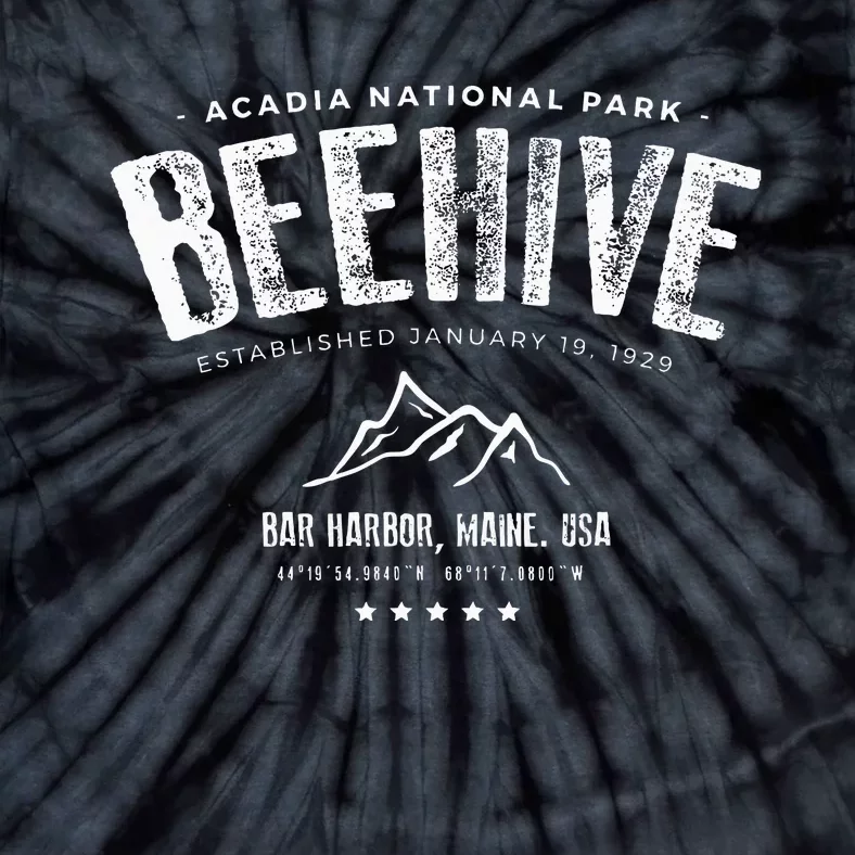 Acadia National Park Beehive Trail Tie-Dye T-Shirt