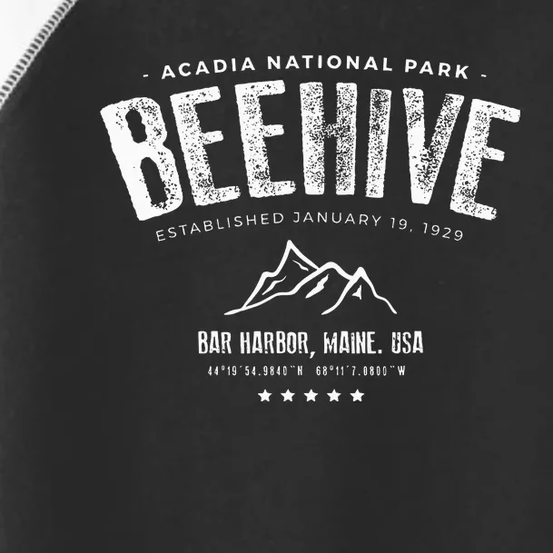 Acadia National Park Beehive Trail Toddler Fine Jersey T-Shirt