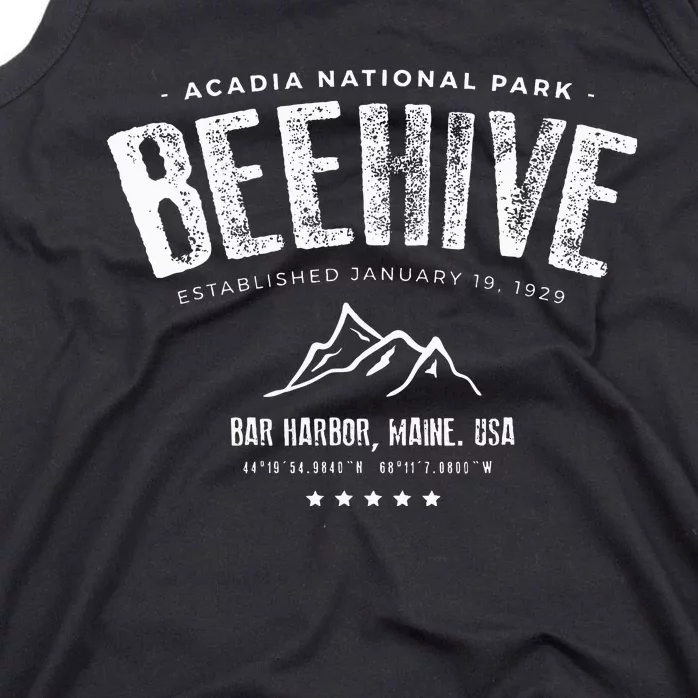 Acadia National Park Beehive Trail Tank Top