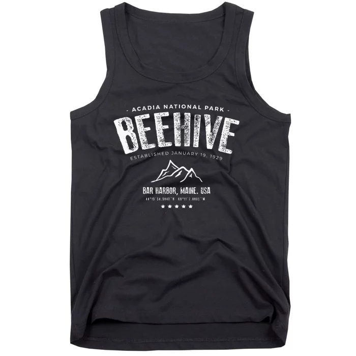 Acadia National Park Beehive Trail Tank Top