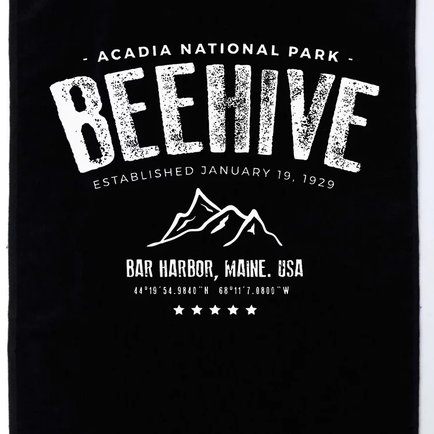 Acadia National Park Beehive Trail Platinum Collection Golf Towel