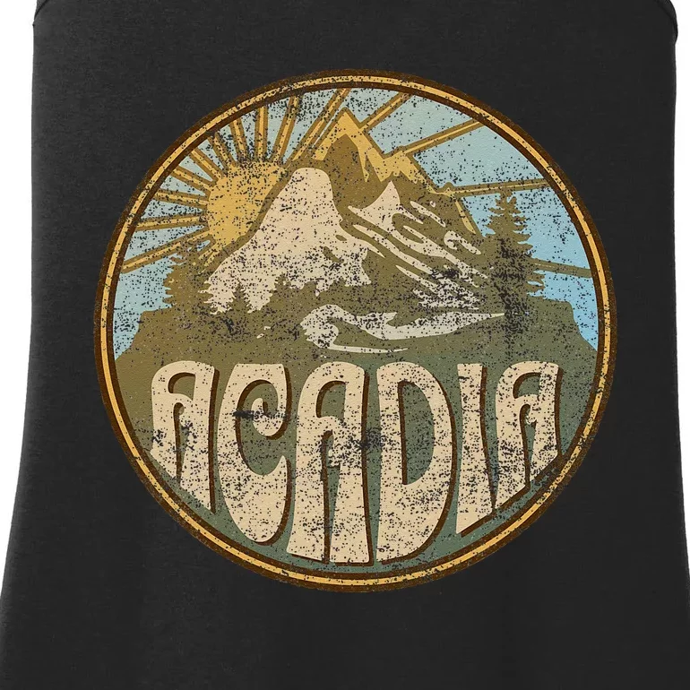 Acadia National Park Maine Nature Mountains Hiking Outdoors Ladies Essential Tank