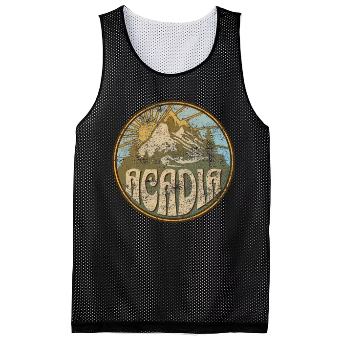 Acadia National Park Maine Nature Mountains Hiking Outdoors Mesh Reversible Basketball Jersey Tank