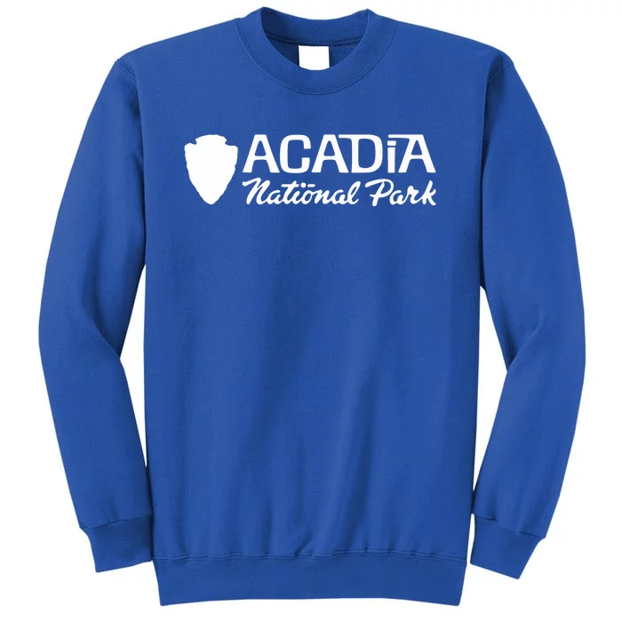 Acadia National Park Retro Arrowhead Wordmark Sweatshirt