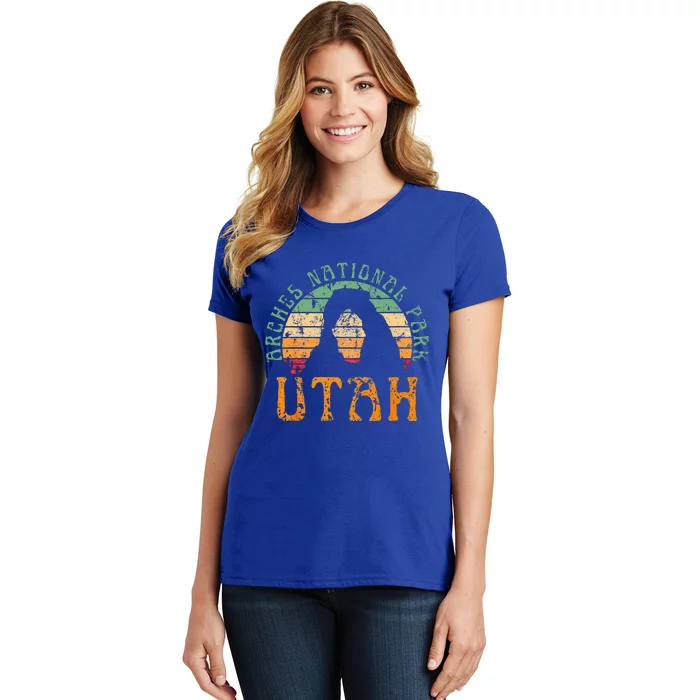 Arches National Park Utah Desert Arch Retro Sunset Vintage Women's T-Shirt