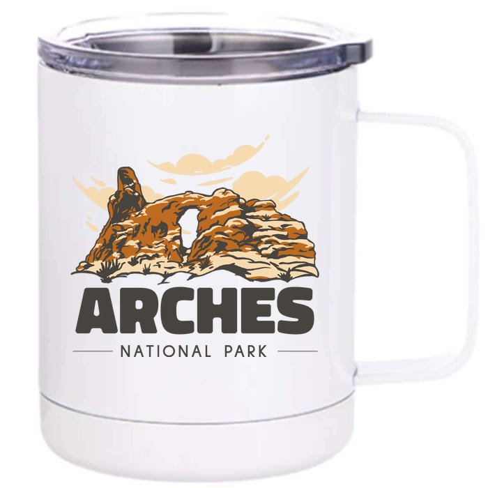 Arches National Park Utah Front & Back 12oz Stainless Steel Tumbler Cup