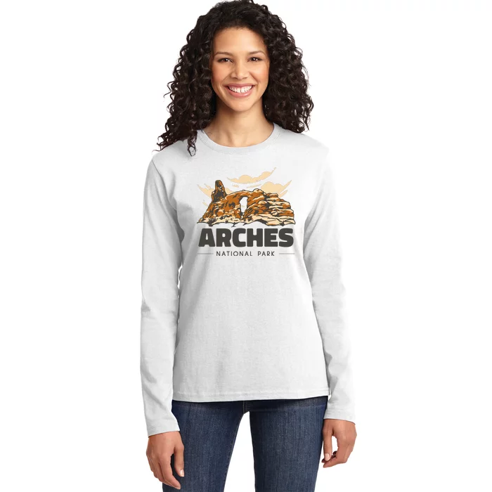 Arches National Park Utah Ladies Long Sleeve Shirt