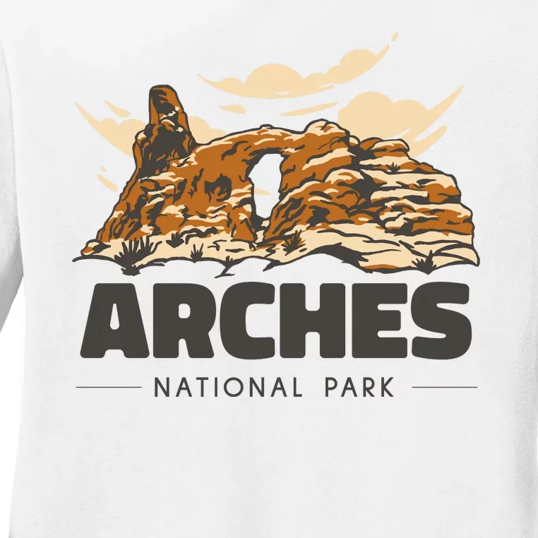 Arches National Park Utah Ladies Long Sleeve Shirt