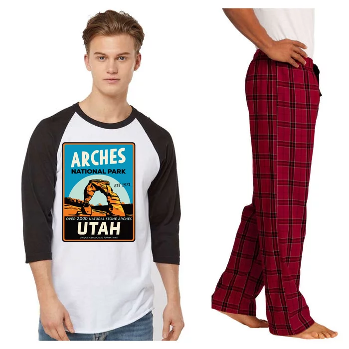 Arches National Park Raglan Sleeve Pajama Set