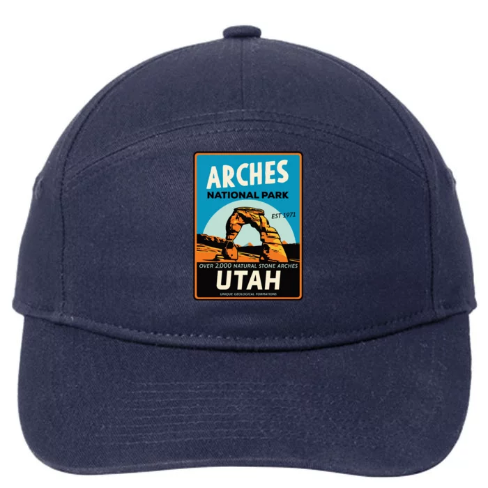 Arches National Park 7-Panel Snapback Hat