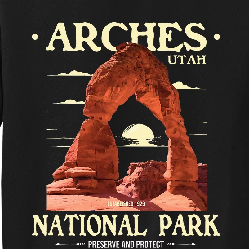 Arches National Park Retro Hiking & Camping Lover Sweatshirt