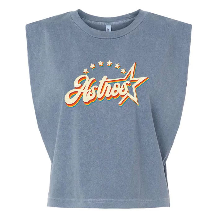 A.S.T.R.O.S Name Personalized Garment-Dyed Women's Muscle Tee