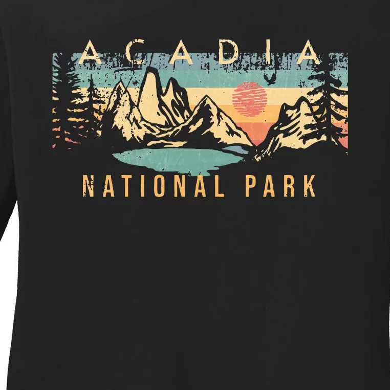 Acadia National Park Ladies Long Sleeve Shirt