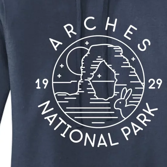 Arches National Park 1929 Moab Utah Meaningful Gift Women's Pullover Hoodie