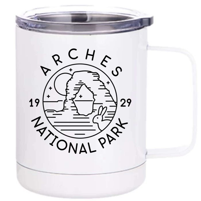 Arches National Park 1929 Moab Utah Meaningful Gift Front & Back 12oz Stainless Steel Tumbler Cup