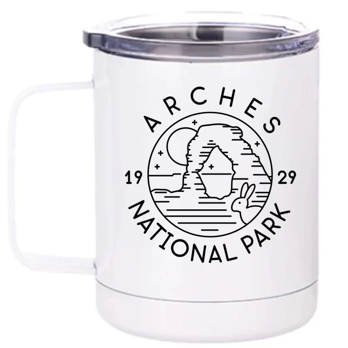 Arches National Park 1929 Moab Utah Meaningful Gift Front & Back 12oz Stainless Steel Tumbler Cup