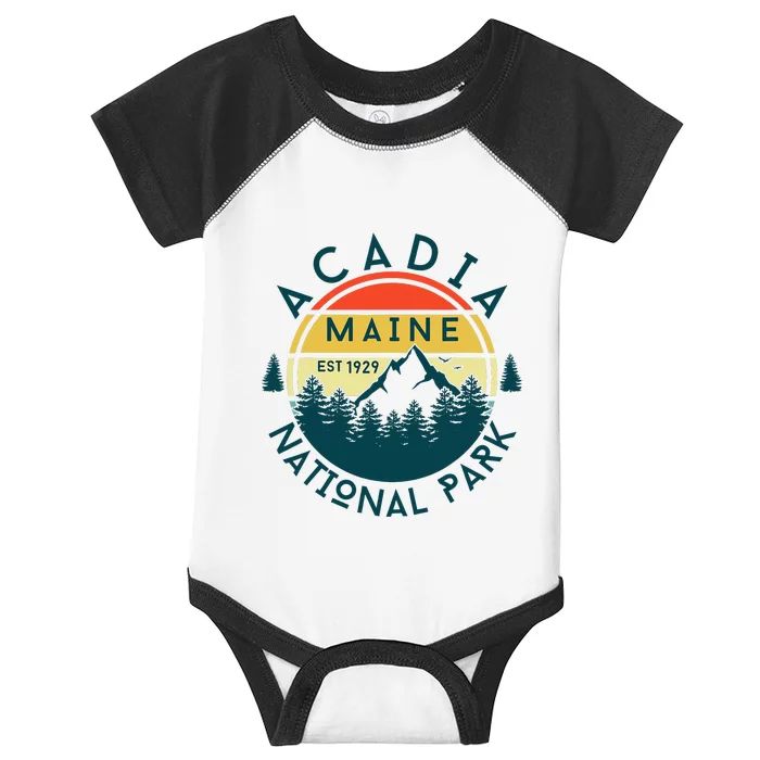 Acadia National Park Maine Hiking Nature Outdoors Infant Baby Jersey Bodysuit