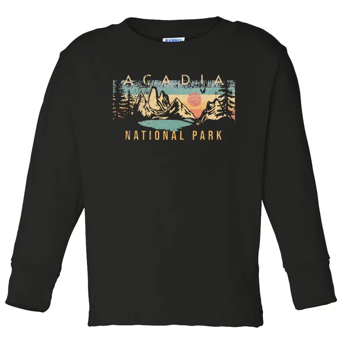 Acadia National Park Toddler Long Sleeve Shirt