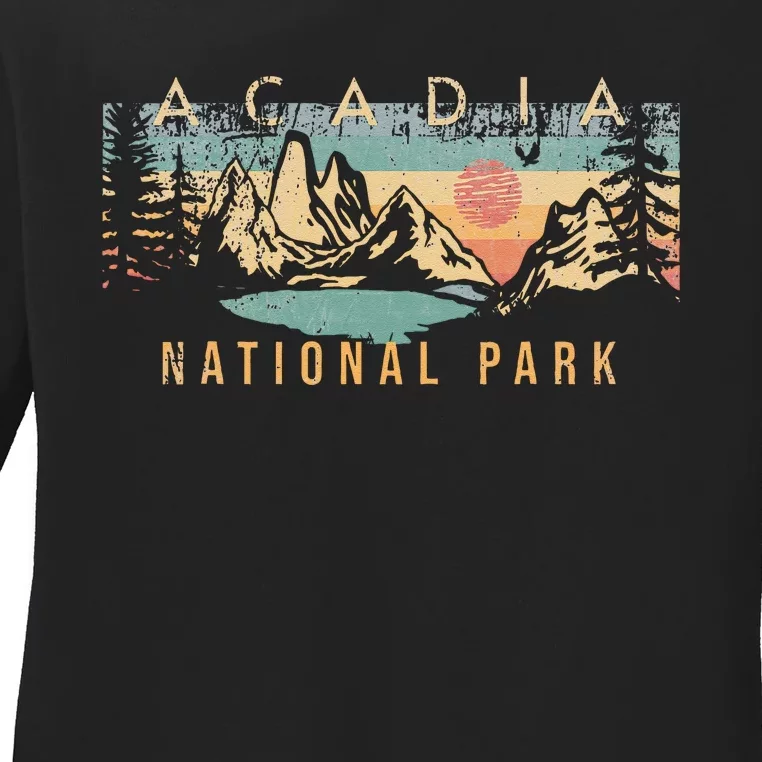 Acadia National Park Ladies Long Sleeve Shirt