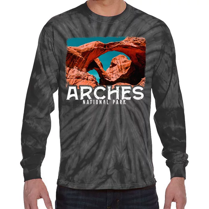 Arches National Park Arches National Park Tourist Tie-Dye Long Sleeve Shirt