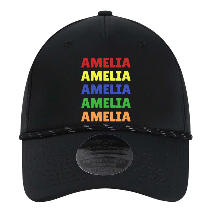 Amelia Name Personalized Funny Performance The Dyno Cap