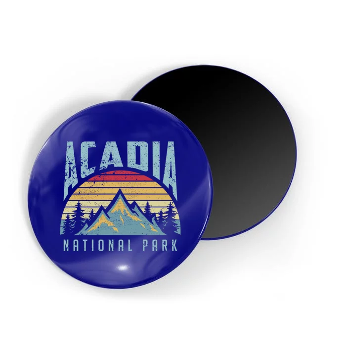 Acadia National Park Maine Mountains Retro Gift Magnet