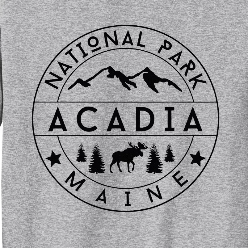 Acadia National Park Maine Moose Nature Hiking Outdoors Tall Sweatshirt