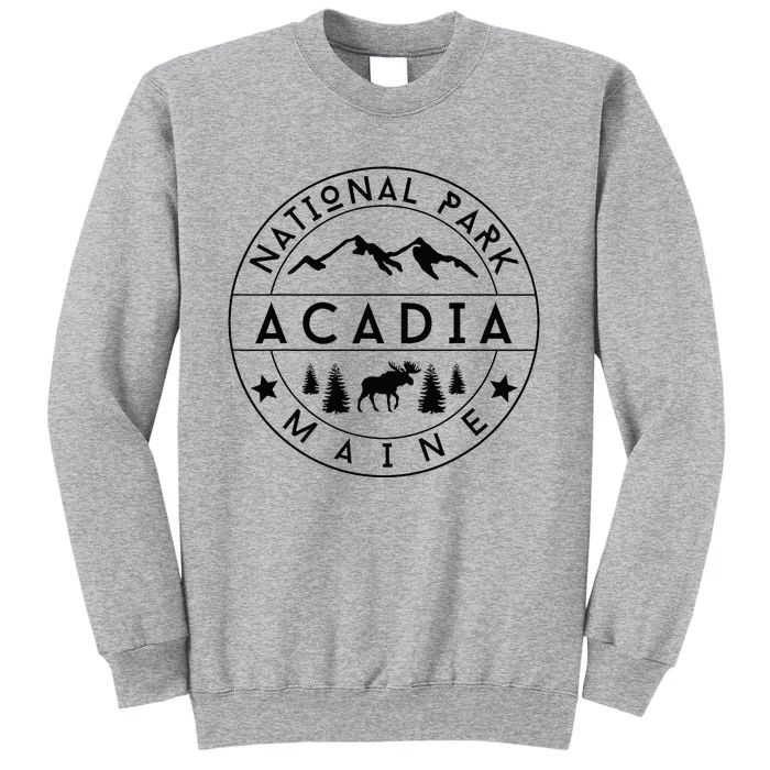 Acadia National Park Maine Moose Nature Hiking Outdoors Tall Sweatshirt