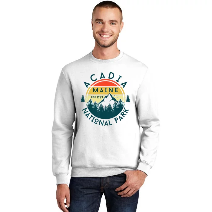 Acadia National Park Maine Mountains Nature Hiking Retro Sweatshirt