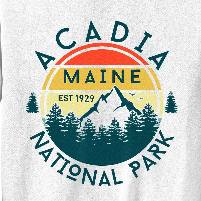 Acadia National Park Maine Mountains Nature Hiking Retro Sweatshirt