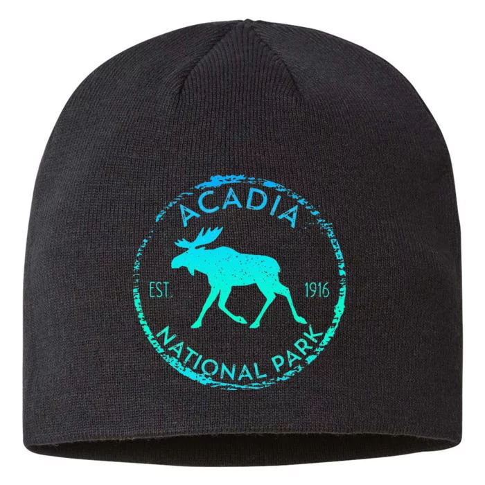 Acadia National Park NP Maine Moose Lovers 8 1/2in Sustainable Knit Beanie