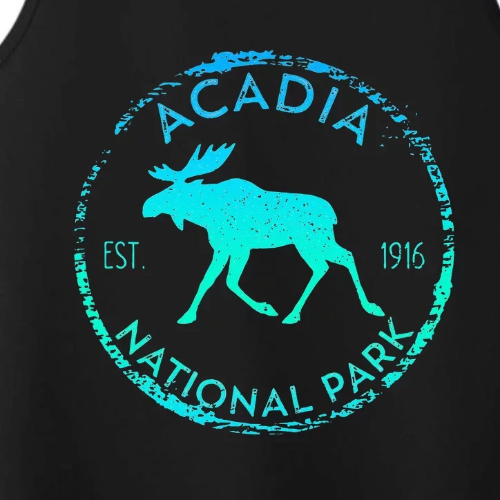 Acadia National Park NP Maine Moose Lovers Performance Tank