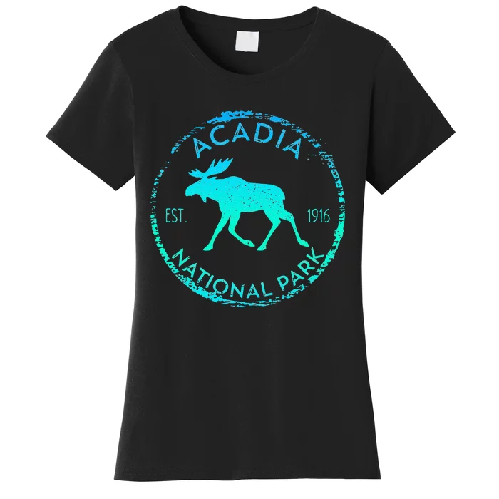 Acadia National Park NP Maine Moose Lovers Women's T-Shirt