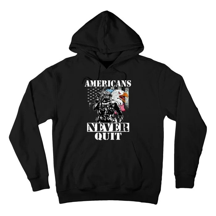 Americans Never Quit Veteran Hoodie