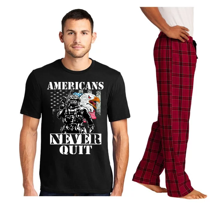 Americans Never Quit Veteran Pajama Set