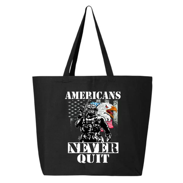 Americans Never Quit Veteran 25L Jumbo Tote