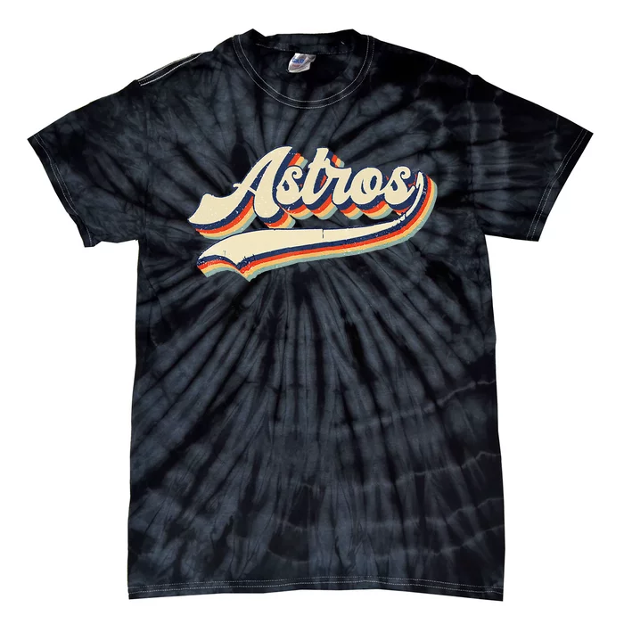 Astros Name Retro Vintage Gift Tie-Dye T-Shirt