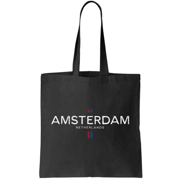 Amsterdam Netherlands Retro Vintage Tote Bag