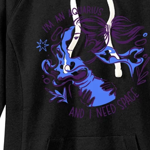 Aquarius Need Space Female Women's Fleece Hoodie