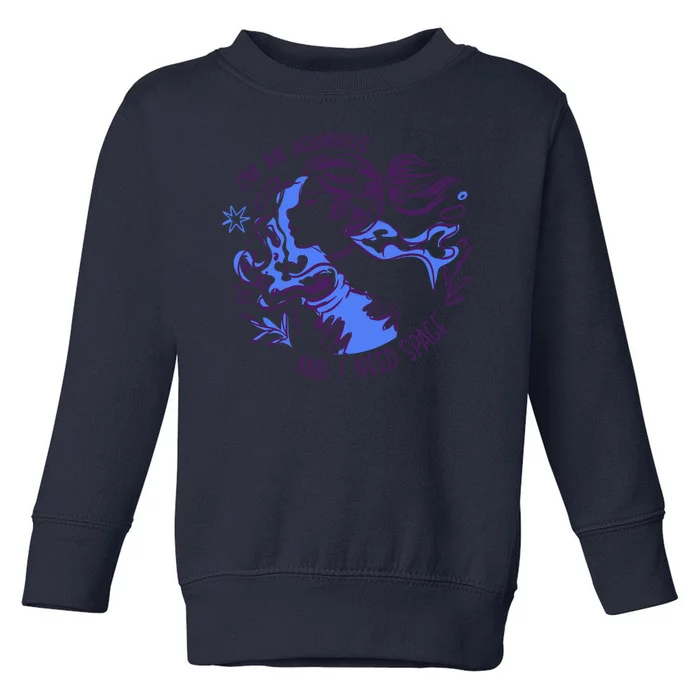 Aquarius Need Space Female Toddler Sweatshirt