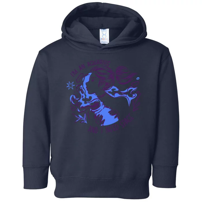 Aquarius Need Space Female Toddler Hoodie