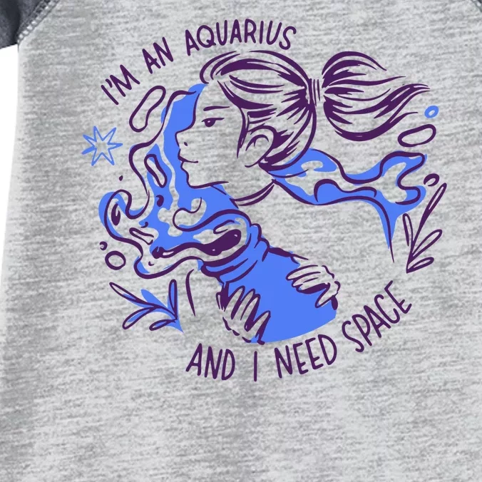 Aquarius Need Space Female Infant Baby Jersey Bodysuit