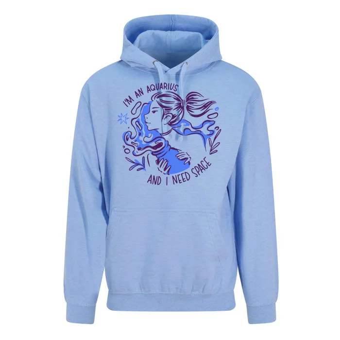 Aquarius Need Space Female Unisex Surf Hoodie