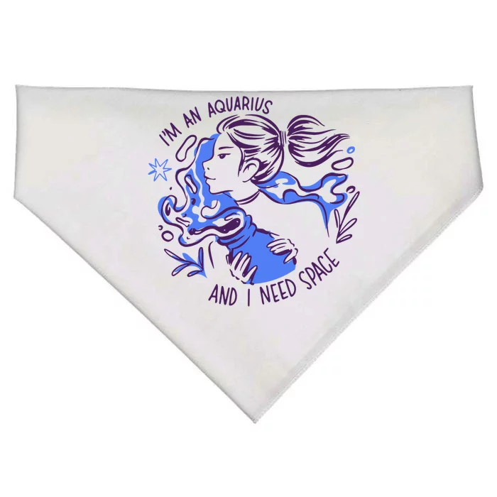 Aquarius Need Space Female USA-Made Doggie Bandana