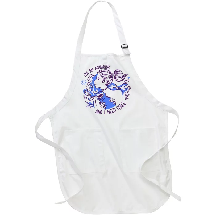 Aquarius Need Space Female Full-Length Apron With Pocket